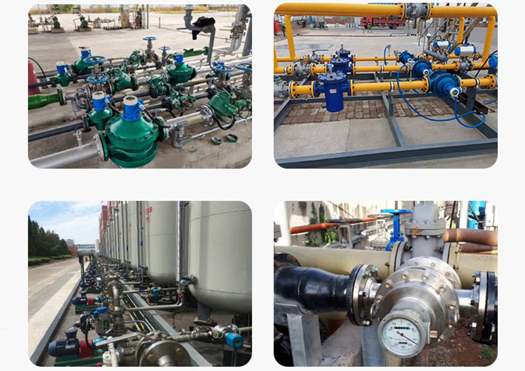 不銹鋼橢圓齒輪流量計現場安裝使用圖