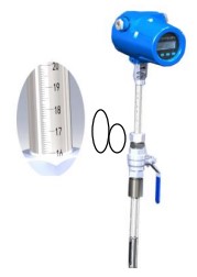 智能熱式氣體質量流量計一體型外觀結構圖